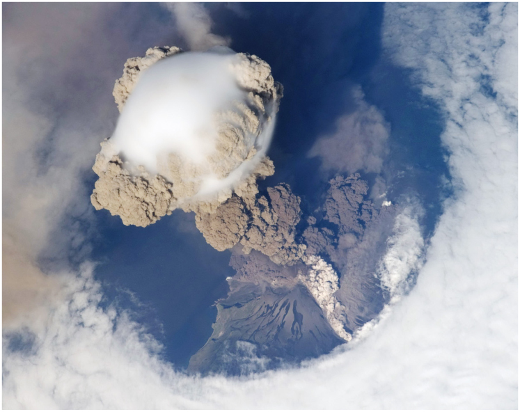Astronaut photo of Eruption