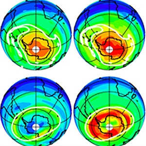 2006 Antarctic Ozone Hole seen by MLS