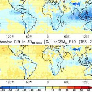  TES Water Vapor Isotope Data used to Evaluate Moisture Processes in Climate Models