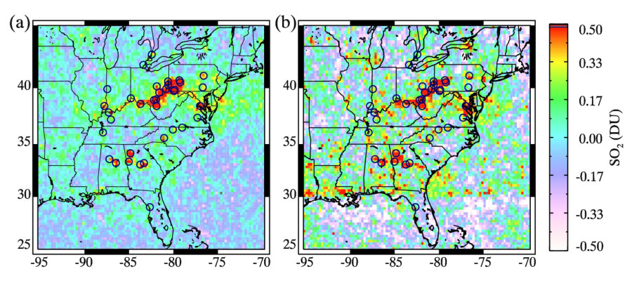  Figure: SO2 Maps over the Eastern US