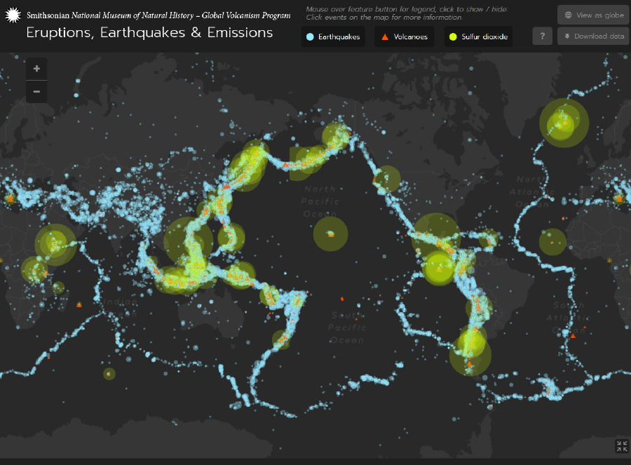 screenshot of the Smithsonian Institution E3 web app