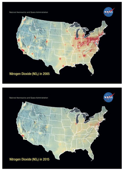  NASA Satellite Observations Reveal Dramatic Improvements in U.S. Air Quality Over the Past Decade