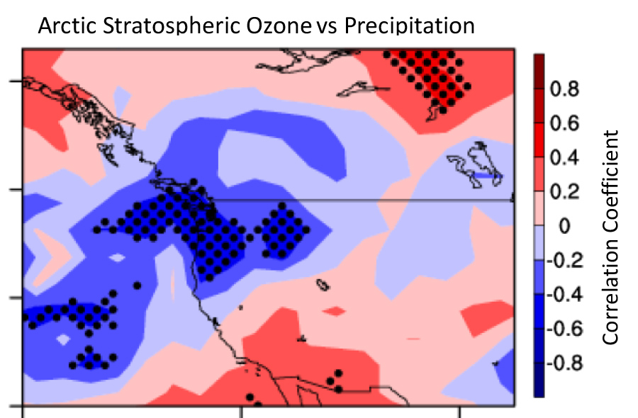  Effects of Arctic stratospheric ozone changes on precipitation in the northwestern United States