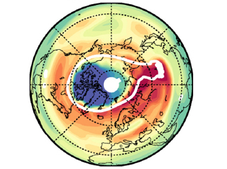 Aura MLS measures record-low levels of Arctic ozone 