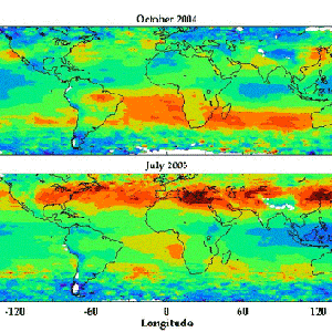 OMI & MLS Tropospheric Ozone maps