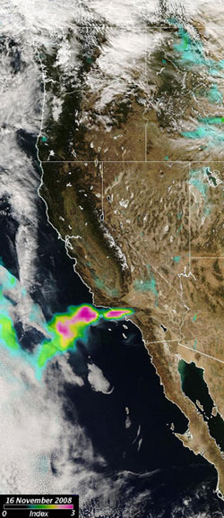 MODIS/OMI Fires in California